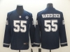 Dallas Cowboys #55 Leighton Vander Esch Blue Therma Long Sleeve Jersey