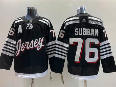 New Jersey Devils #76 P.K. Subban 2021/22 Alternate Black Jersey