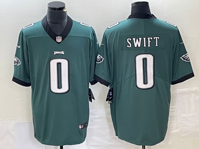 Philadelphia Eagles #0 D'Andre Swift Green Vapor Limited Jersey - Click Image to Close