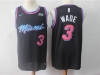 Miami Heat #3 Dwyane Wade Black City Edition Swingman Jersey