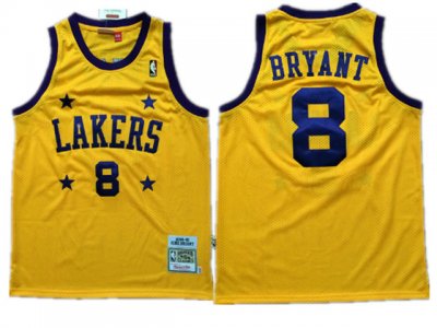 Los Angeles Lakers #8 Kobe Bryant 2004-05 Gold Hardwood Classic Jersey