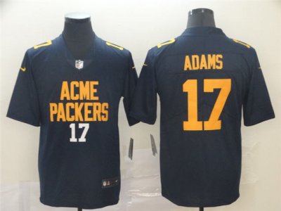 Green Bay Packers #17 Davante Adams Navy City Edition Limited Jersey
