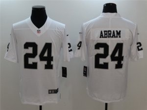 Las Vegas Raiders #24 Johnathan Abram White Vapor Limited Jersey