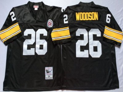 Pittsburgh Steelers #26 Rod Woodson 1994 Throwback Black Jersey