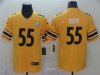 Pittsburgh Steelers #55 Devin Bush Gold Inverted Limited Jersey