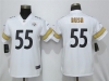 Women's Pittsburgh Steelers #55 Devin Bush White Vapor Limited Jersey