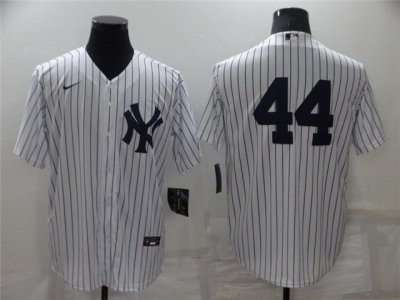 New York Yankees #44 Reggie Jackson White Without Name Cool Base Jersey