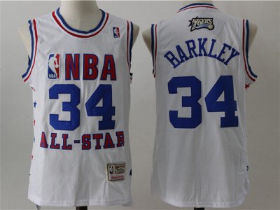 2003 NBA All-Star Game Eastern Conference #34 Charles Barkley White Hardwood Classic Jersey