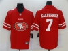 San Francisco 49ers #7 Colin Kaepernick Red Team Big Logo Vapor Limited Jersey