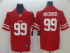 San Francisco 49ers #99 DeForest Buckner Red Vapor Limited Jersey