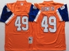 Denver Broncos #49 Dennis Smith 1994 Throwback Orange Jersey