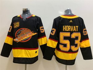 Vancouver Canucks #53 Bo Horvat 2019/20 Black 50th Anniversary Jersey
