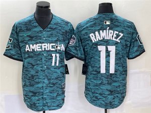 American League Cleveland Guardians #11 Jose Ramirez Teal 2023 MLB All-Star Game Jersey