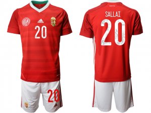 20/21 National Hungary #20 Sallai Home Red Soccer Jersey