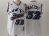 Utah Jazz #32 Karl Malone White Hardwood Classic Jersey