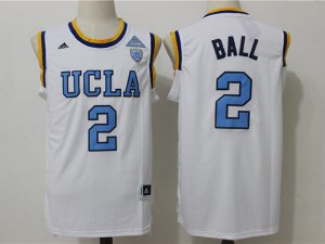 UCLA Bruins #2 Lonzo Ball White College Basketball Jersey