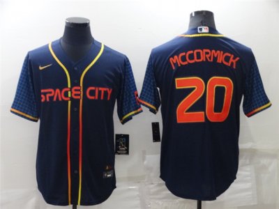Houston Astros #20 Chas McCormick 2022 Navy City Connect Cool Base Jersey