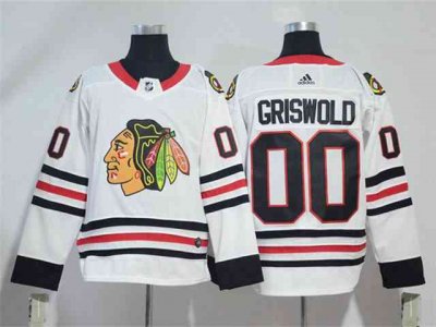 Chicago Blackhawks #00 Clark Griswold White Jersey