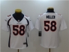 Women's Denver Broncos #58 Von Miller White Vapor Limited Jersey