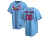 St. Louis Cardinals Custom #00 Light Blue Cool Base Jersey