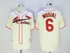 St. Louis Cardinals #6 Stan Musial 1944 Throwback Cream Jersey