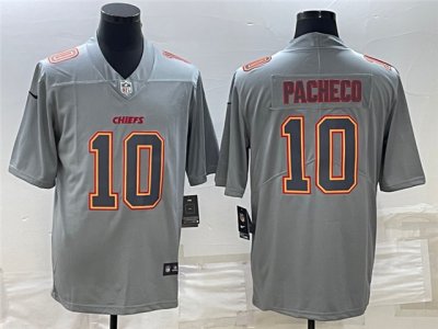 Kansas City Chiefs #10 Isaih Pacheco Gray Atmosphere Fashion Limited Jersey