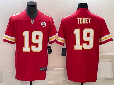 Kansas City Chiefs #19 Kadarius Toney Red Vapor Limited Jersey