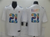 Dallas Cowboys #21 Ezekiel Elliott White Rainbow Vapor Limited Jersey