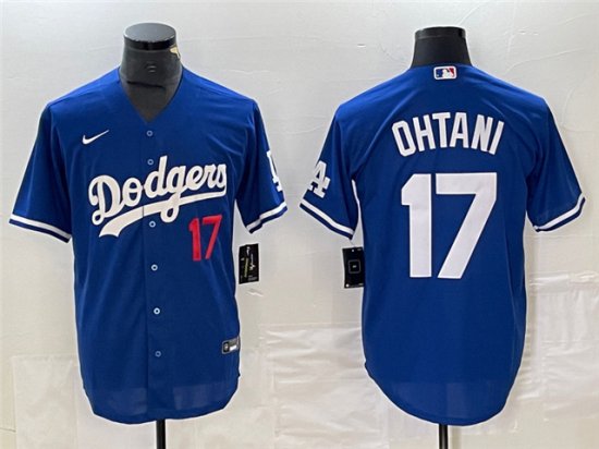 Los Angeles Dodgers #17 Shohei Ohtani Royal Blue Limited Jersey
