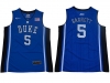 Duke Blue Devils #5 R.J. Barrett Blue Elite College Basketball Jersey