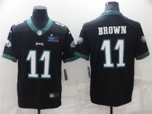 Philadelphia Eagles #11 A.J. Brown Black Super Bowl LVII Limited Jersey