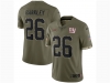 New York Giants #26 Saquon Barkley 2022 Olive Salute To Service Limited Jersey