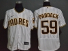 San Diego Padres #59 Chris Paddack White Pinstripe 2020 Flex Base Jersey