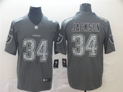 Las Vegas Raiders #34 Bo Jackson Gray Camo Limited Jersey