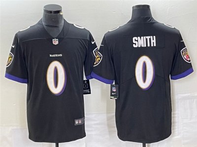 Baltimore Ravens #0 Roquan Smith Black Vapor Limited Jersey