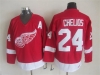 Detroit Red Wings #24 Chris Chelios 2002 CCM Vintage Red Jersey