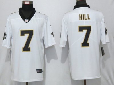 New Orleans Saints #7 Taysom Hill White Vapor Untouchable Limited Jersey