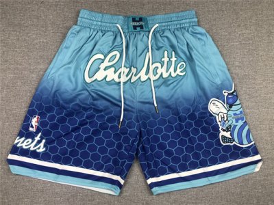 Charlotte Hornets Just Don Charlotte Teal City Edition Basketball Shorts