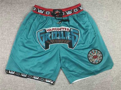 Vancouver Grizzlies Just Don Grizzlies Teal Basketball Shorts