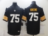 Pittsburgh Steelers #75 Joe Greene Alternate Black Vapor Limited Jersey