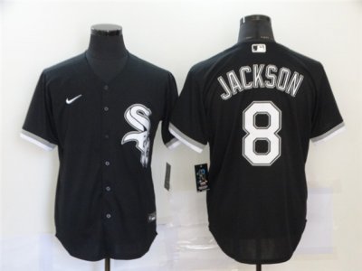 Chicago White Sox #8 Bo Jackson Black Cool Base Jersey