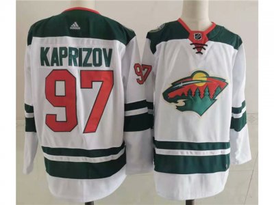 Minnesota Wild #97 Kirill Kaprizov White Jersey