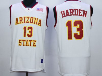 NCAA Arizona State Sun Devils #13 James Harden White College Basketball Jersey