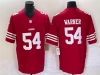 San Francisco 49ers #54 Fred Warner Red Vapor F.U.S.E. Limited Jersey