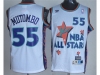 1995 NBA All-Star Game Western Conference #55 Dikembe Mutombo White Hardwood Classic Jersey
