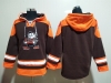 Cleveland Browns Blank Brown Pullover Hoodie Jersey