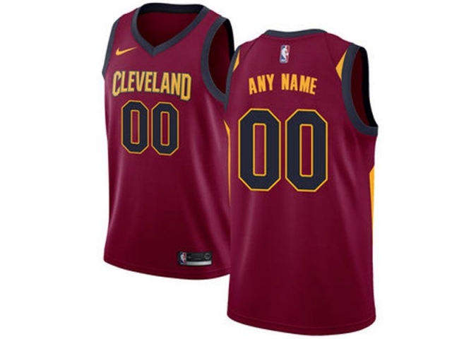 Cleveland Cavaliers Custom #00 Burgundy Icon Edition Jersey - Click Image to Close