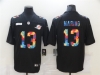 Miami Dolphins #13 Dan Marino Black Rainbow Vapor Limited Jersey