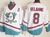 Anaheim Mighty Ducks #8 Teemu Selanne 1997 CCM Vintage White Jersey