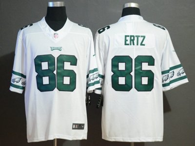Philadelphia Eagles #86 Zach Ertz White Team Logo Cool Edition Vapor Limited Jersey